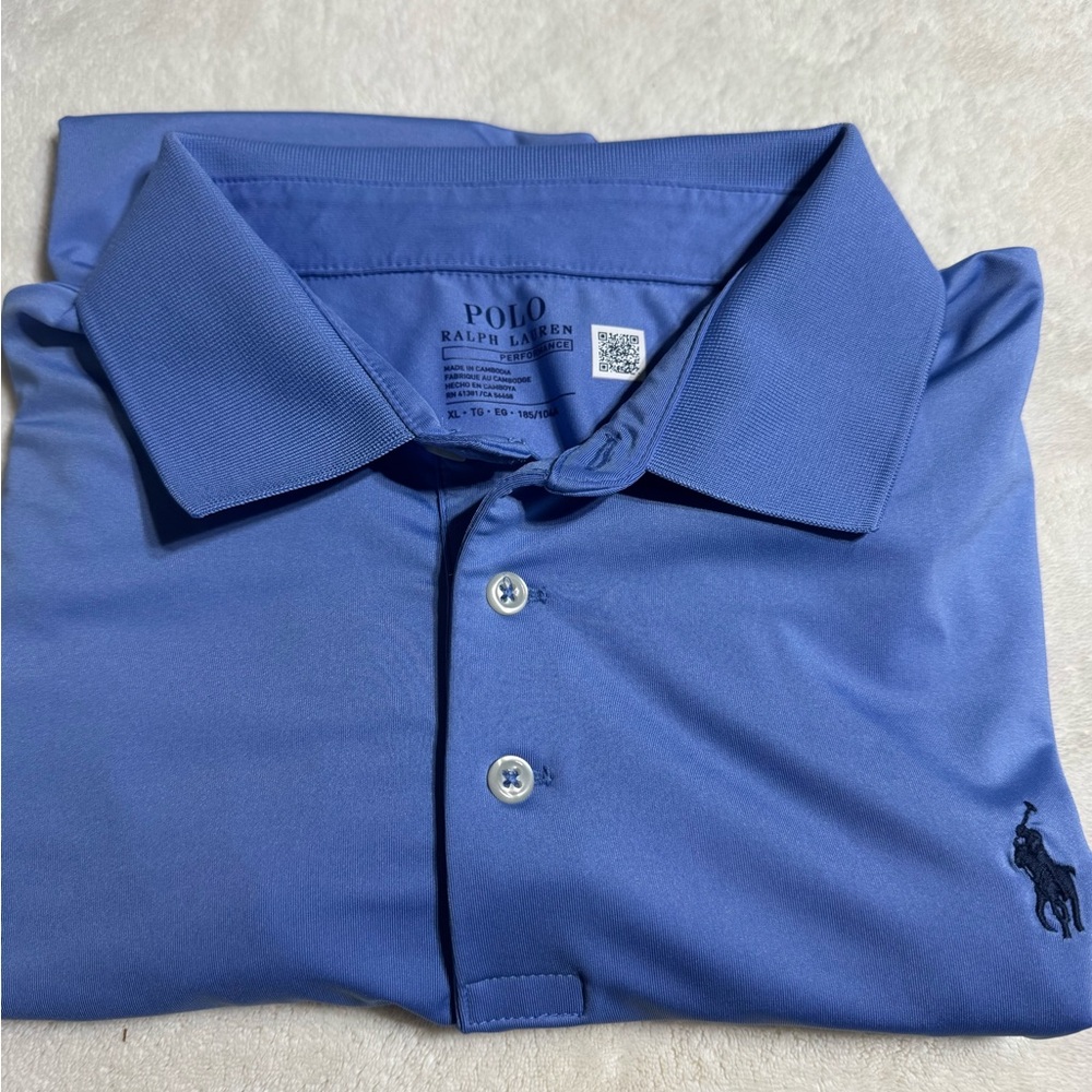 Performance Polo by Ralph Lauren Men's Classic Blue Polo Shirt
